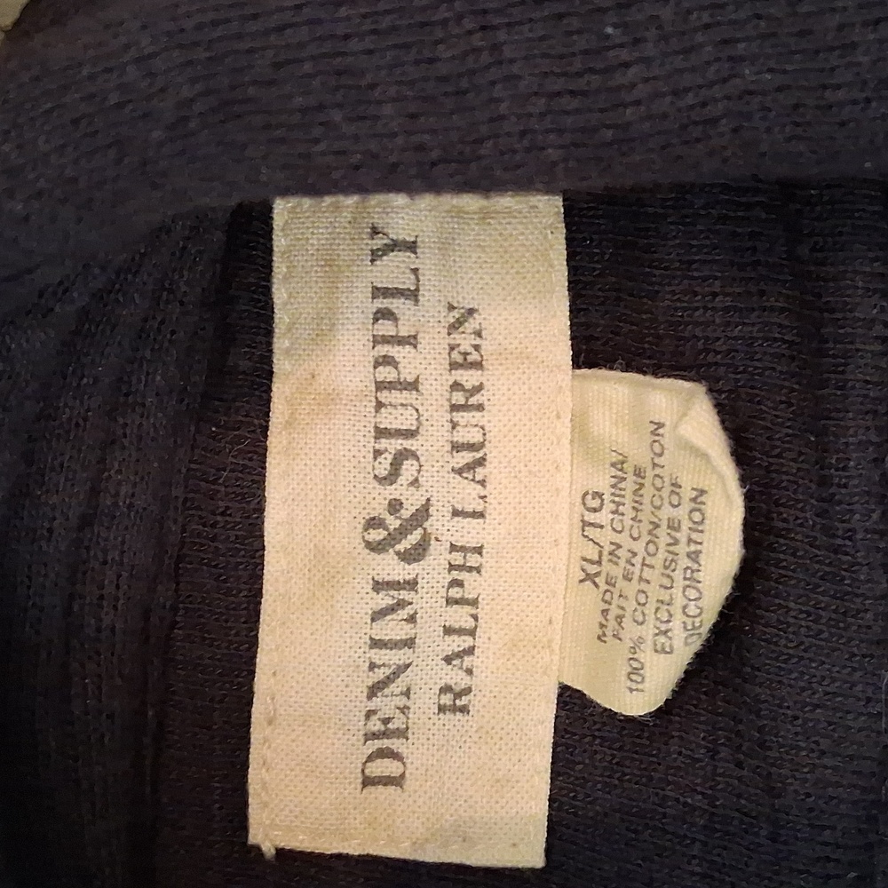 Denim & Supply Ralph Lauren Dark Blue Utility Jacket with Gold Details - Picture 4 of 9